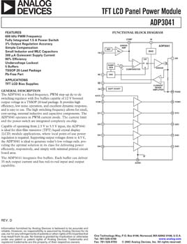 ADP3041. TFT LCD Panel Power Module