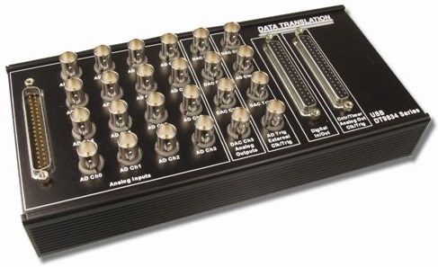 Плата АЦП/ЦАП на USB. DT9834.
Корпусированный вариант