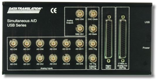 Плата АЦП/ЦАП на USB. DT9836.
Корпусированный вариант