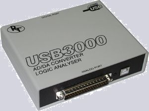 АЦП, ЦАП, дискретный ввод-вывод. USB3000