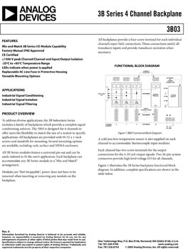 3B03. 3B Series 4 Channel Backplane