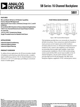 5B01. 5B Series 16-Channel Backplane