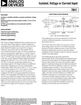 7B41. Wide Band Isolation Input Module