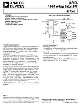 AD7846. 16-Bit Voltage Output CMOS DAC