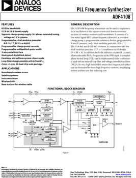 ADF4108. PLL Frequency Synthesizer