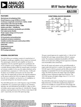 ADL5390. RF Vector Multiplier