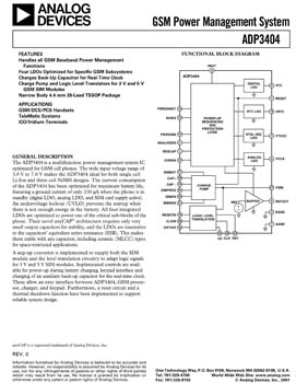 ADP3404. GSM Power Management System