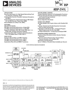ADSP-2141L. SafeNet DSP Security System on a Chip