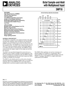 SMP18. Fast Acquisition Octal Sample-and-Hold with Multiplexed Input